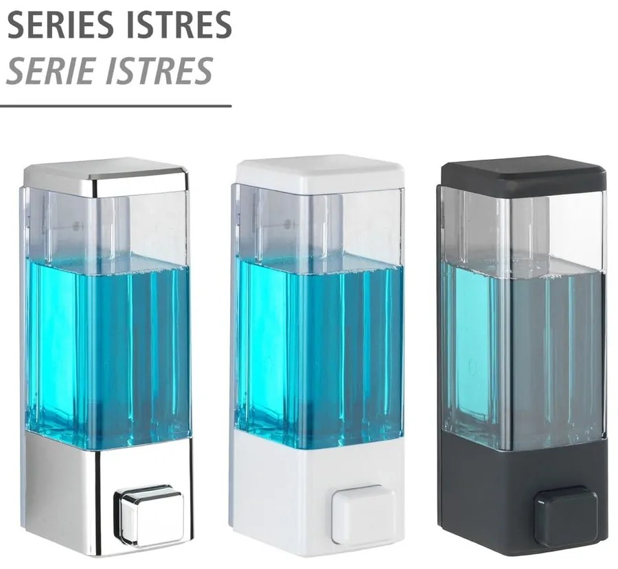 Бял стенен пластмасов диспенсер за сапун 320 ml Istres – Wenko