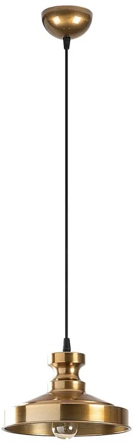 Висящо осветително тяло в златисто с метален абажур ø 22 cm Berceste – Opviq lights