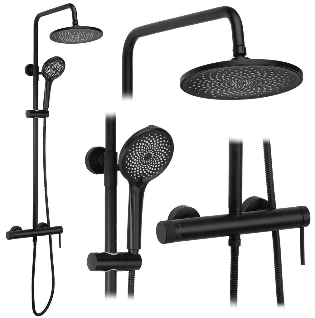 Комплект за душ Rea Foss Clif Black