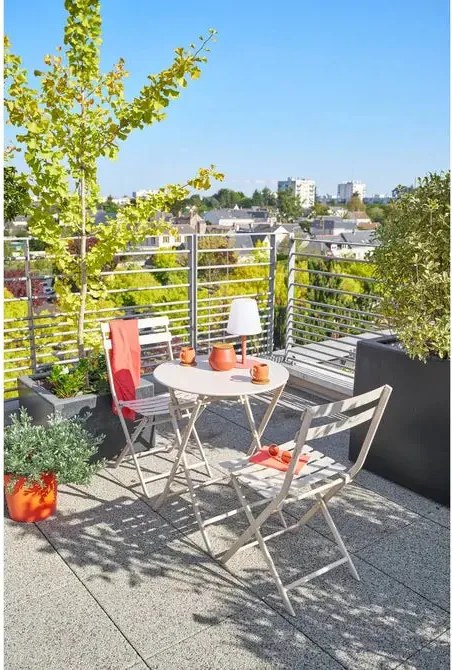 Градинска кръгла маса Hesperide Greensboro, 60x60x71 cm - Тъмночервен