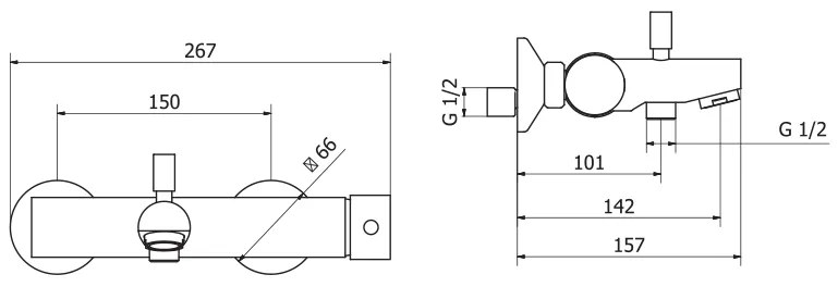 Смесител за баня TEOREMA NEW JABIL