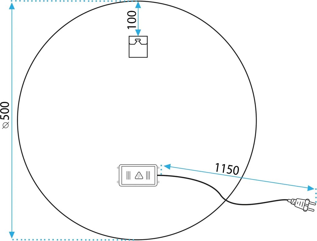 Огледало LED SOFT 50