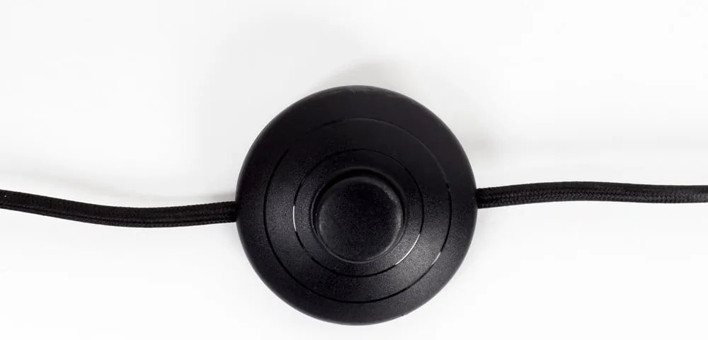 Черна настолна лампа с метален абажур (височина 60 cm) Hajo – White Label