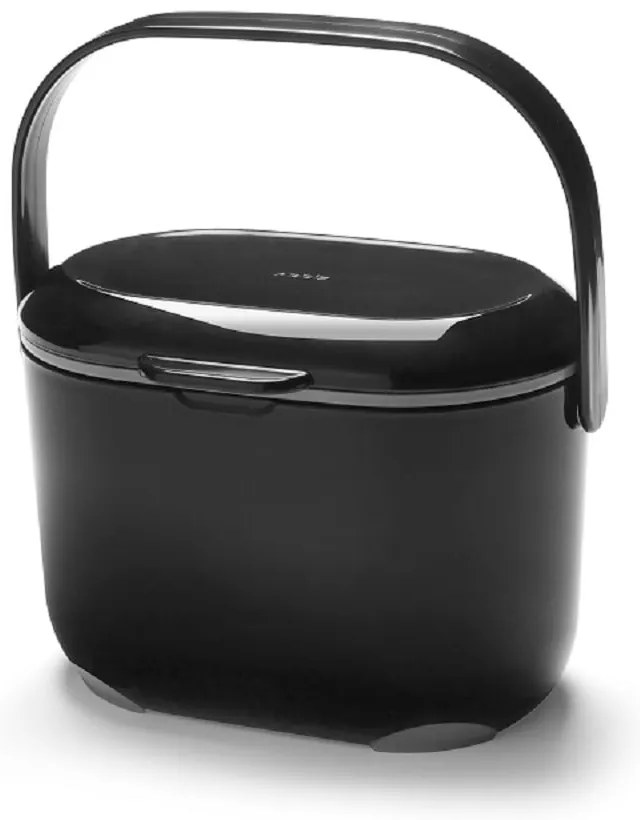 Черен контейнер за компостируеми отпадъци 2,5 л - Addis