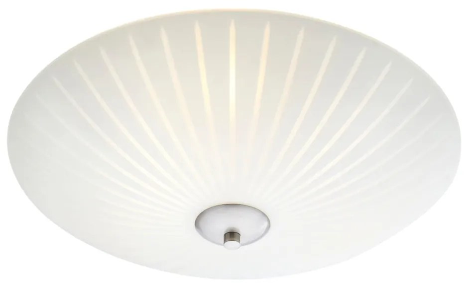 Бяло осветително тяло за таван със стъклен абажур ø 43 cm Cut – Markslöjd