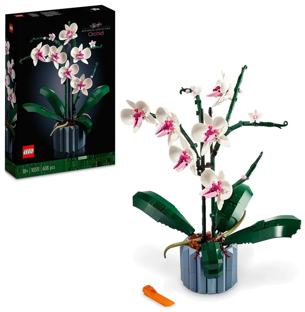 Playset Lego The Orchid Plants with Indoor Artificial Flowers