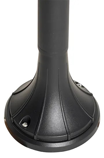 Класически външен фенер черен 125 см IP44 - Daphne