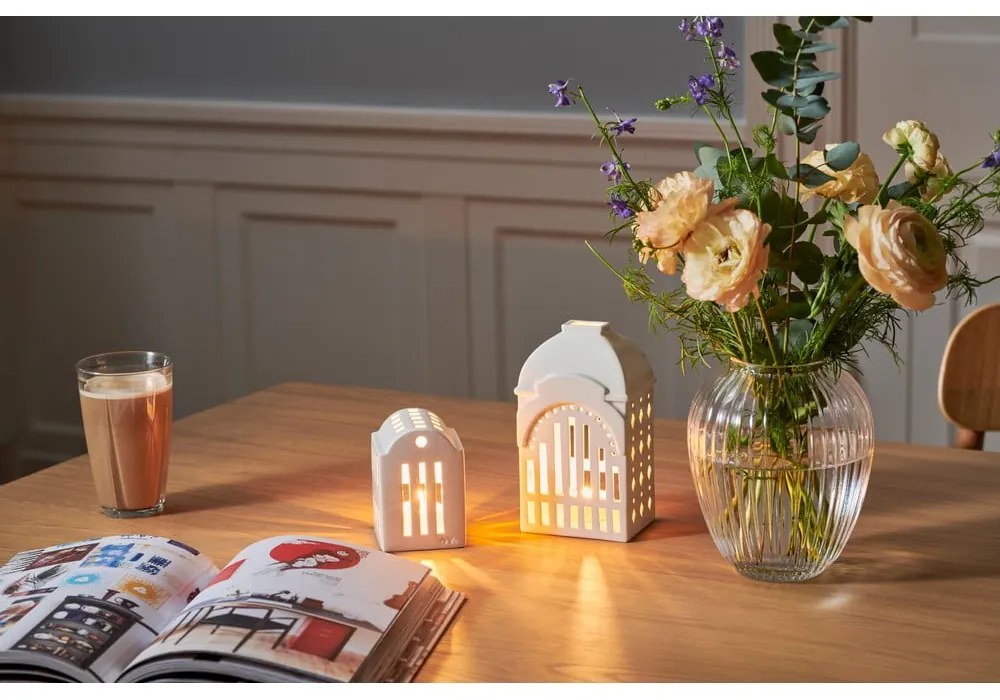 Бял керамичен свещник Urbania Lighthouse Smithy - Kähler Design