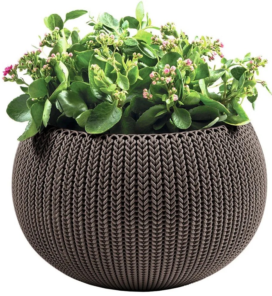 Пластмасова висяща стенна саксия за цветя ø 36 cm Cozy – Keter