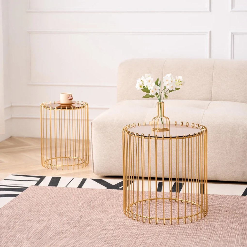 Кафе-масиs Temporal Lite-злато