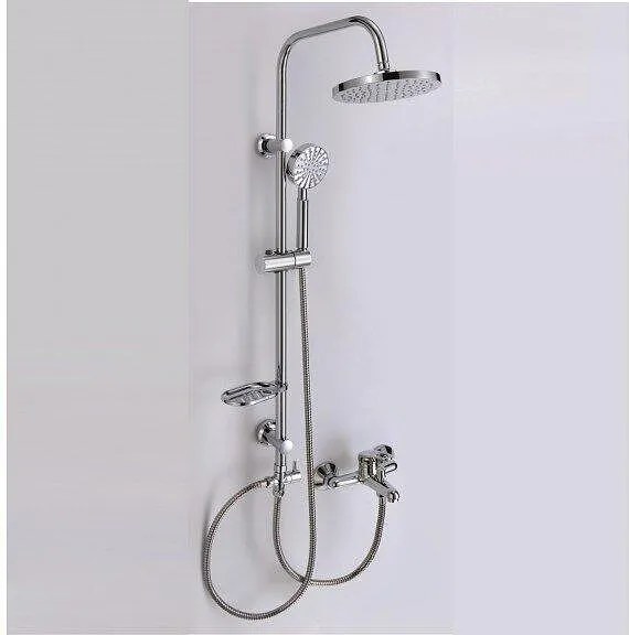 Душ система със смесител, пита, слушалка и шлаух ICT 6641, Inter Ceramic, хром