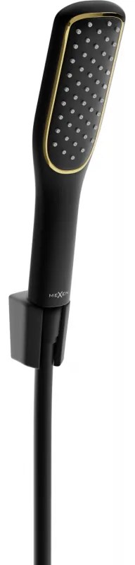 Mexen R-49 комплект за душ, черен/златен - 785495052-75
