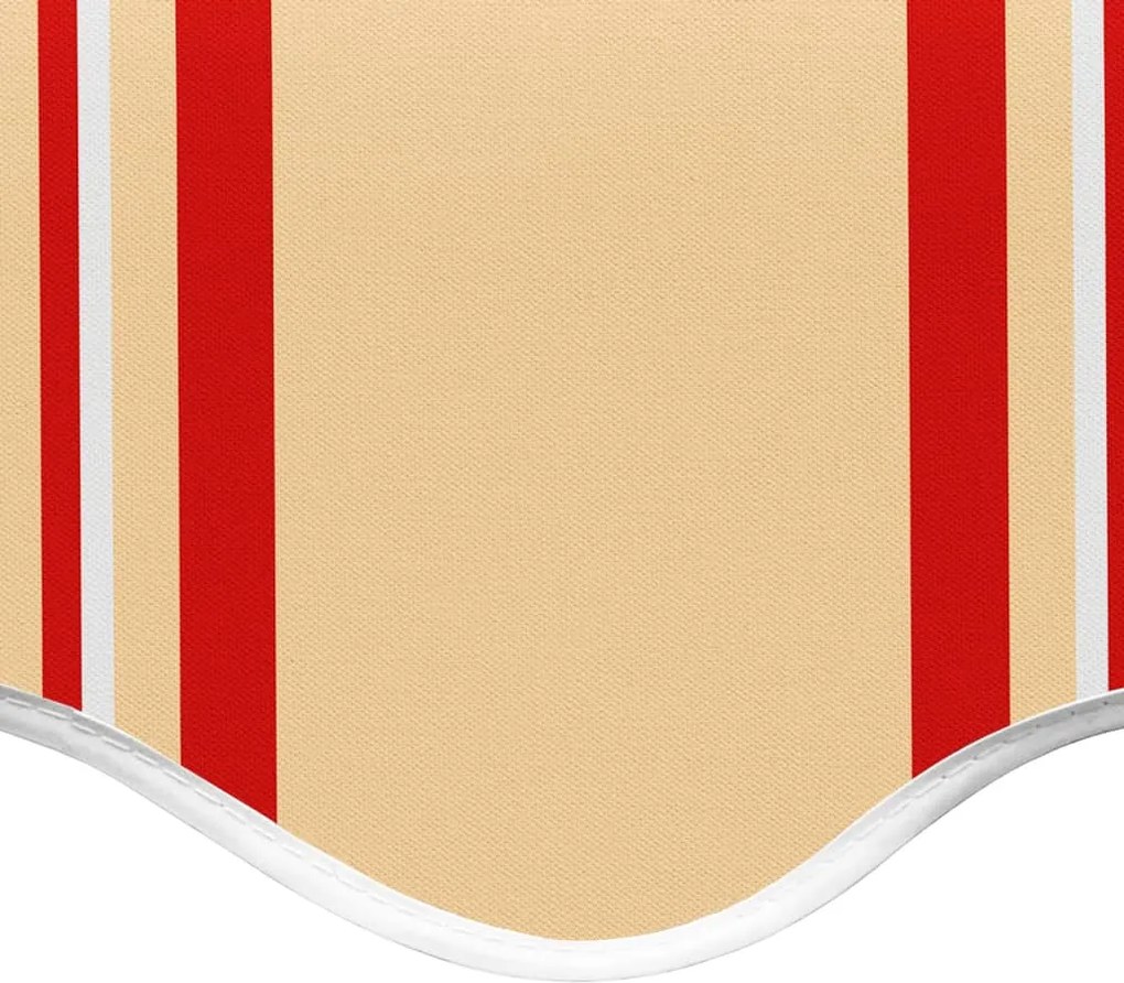 Резервно платнище за тенти, жълто и оранжево, 4x3 м