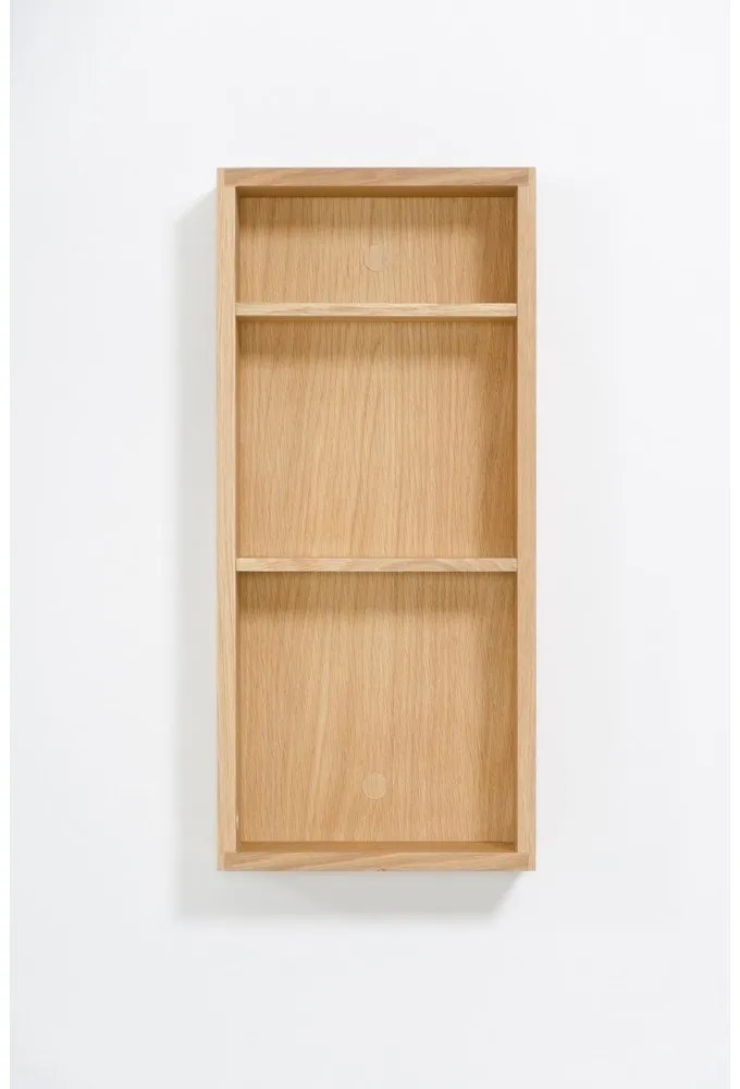 Стенен рафт за баня от дъбова дървесина Slimline - Wireworks