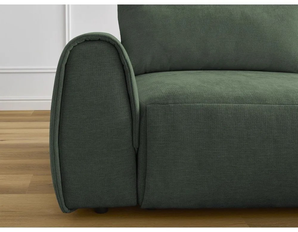 Тъмнозелен ъглов диван Aden – Bobochic Paris