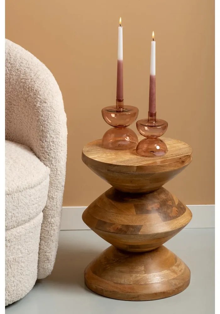 Кръгла масичка от мангово дърво ø 35 cm Totem - Leitmotiv