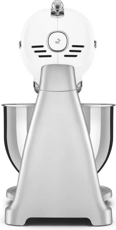 Планетарен миксер Smeg SMF04WHEU, 800W, 4.8 л, 10 скорости, Функция за плавен старт, Крачета против хлъзгане, Бял/Инокс