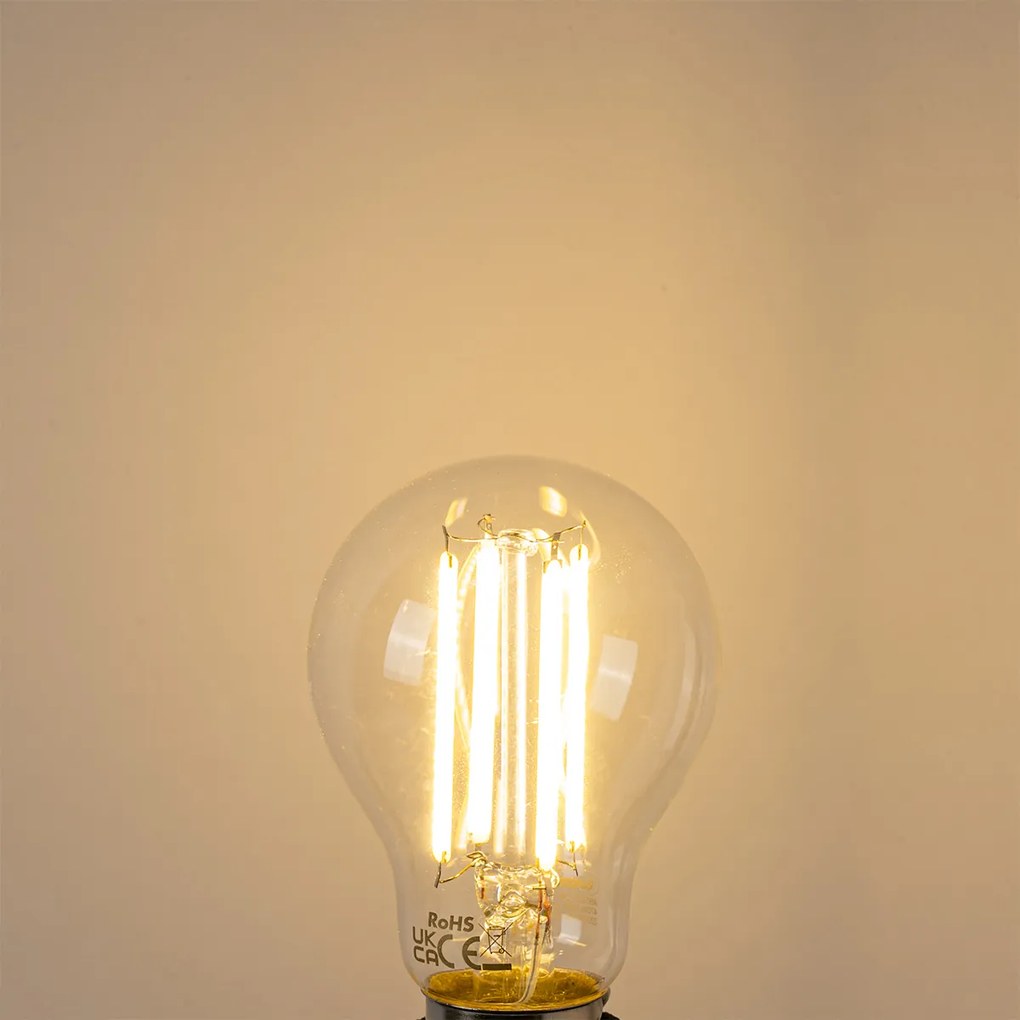 Комплект от 5 LED крушки E27 A60 Прозрачни 2.2W 470 lm 2700K