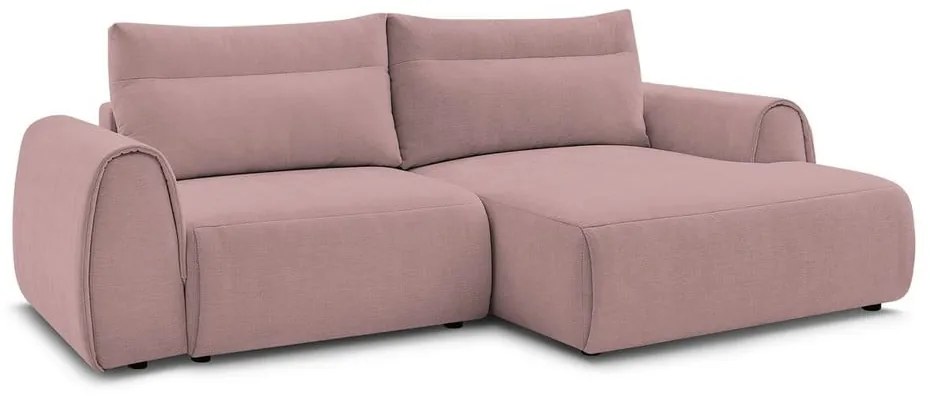 Светлорозов ъглов диван Aden – Bobochic Paris