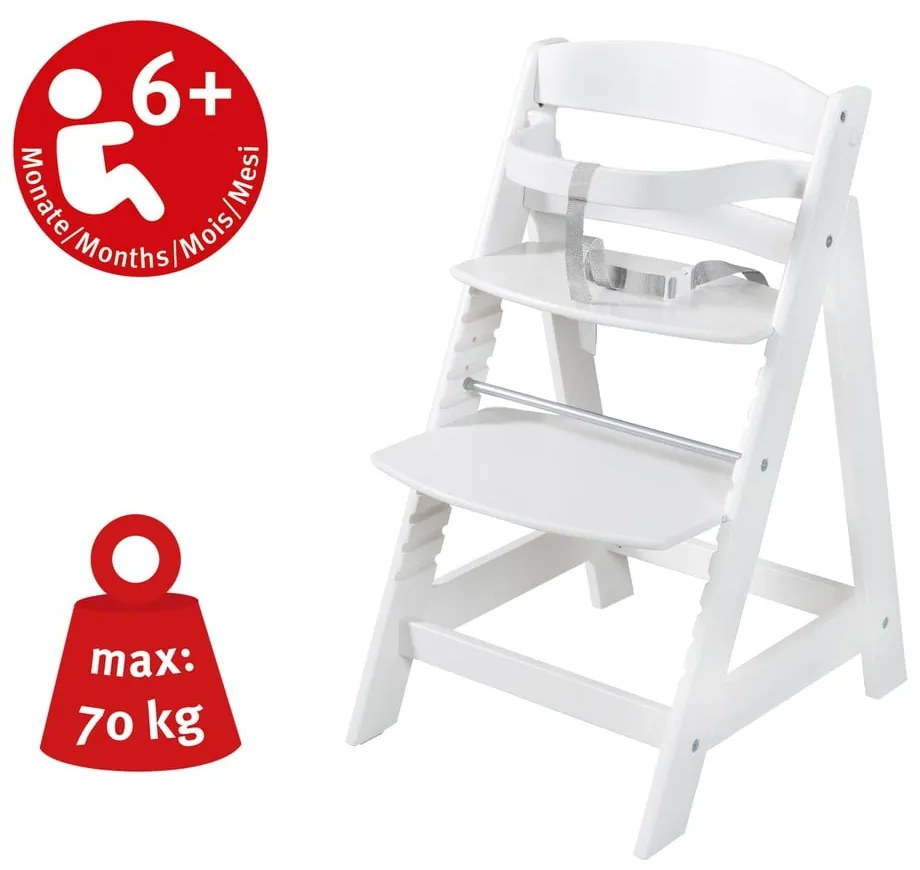 Бял стол за хранене Grow-Along – Roba