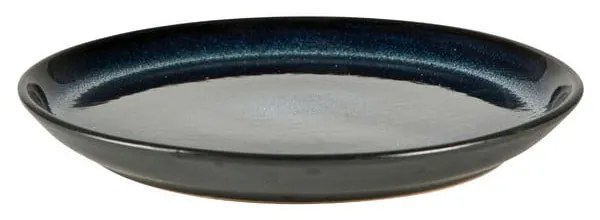 Черна/синя десертна глинена чиния ø 17 cm Gastro Dark Blue/Black – Bitz