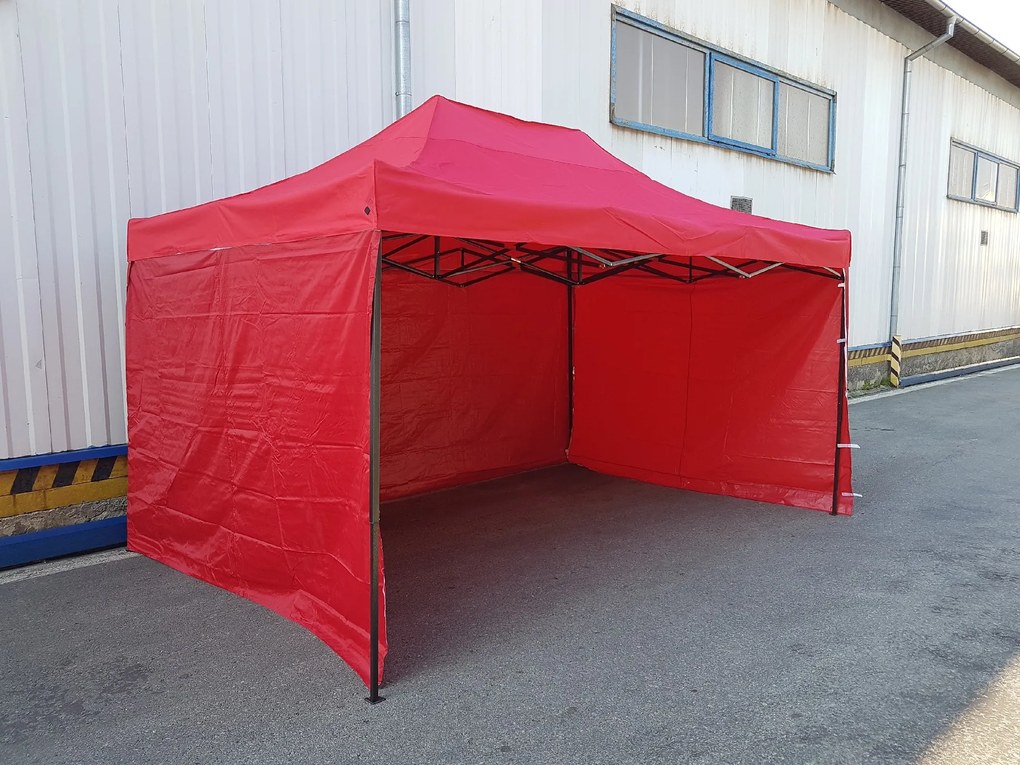 Шатра тип хармоника 3x4,5 червена SQ