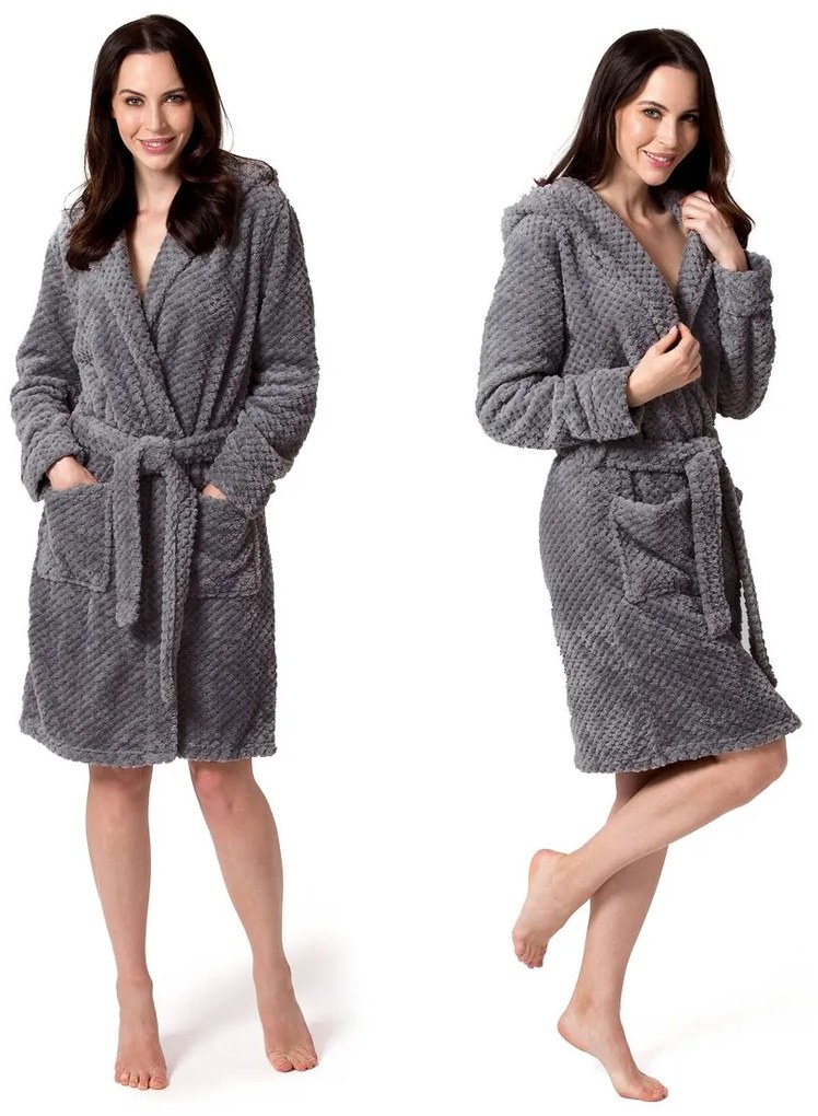 Дамски халат DIAMOND Grey S/M