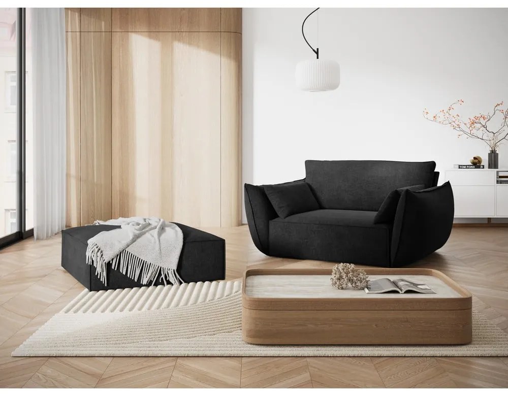 Тъмносив фотьойл Vanda - Mazzini Sofas