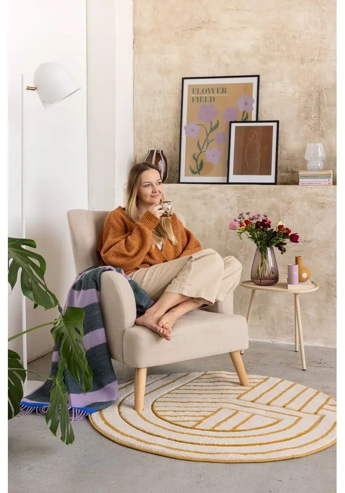 Светлосиво кресло Noemye - Bonami Selection