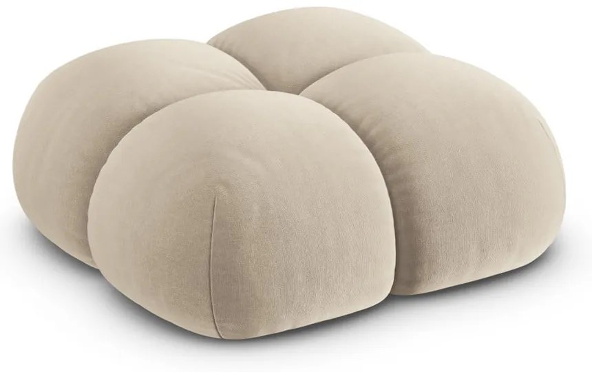 Бежова кадифена табуретка Loretto – Cosmopolitan Design