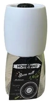 Мелничка за подправки стъкло/пластмаса/метал 130мл черна (HC-32128) - Horecano