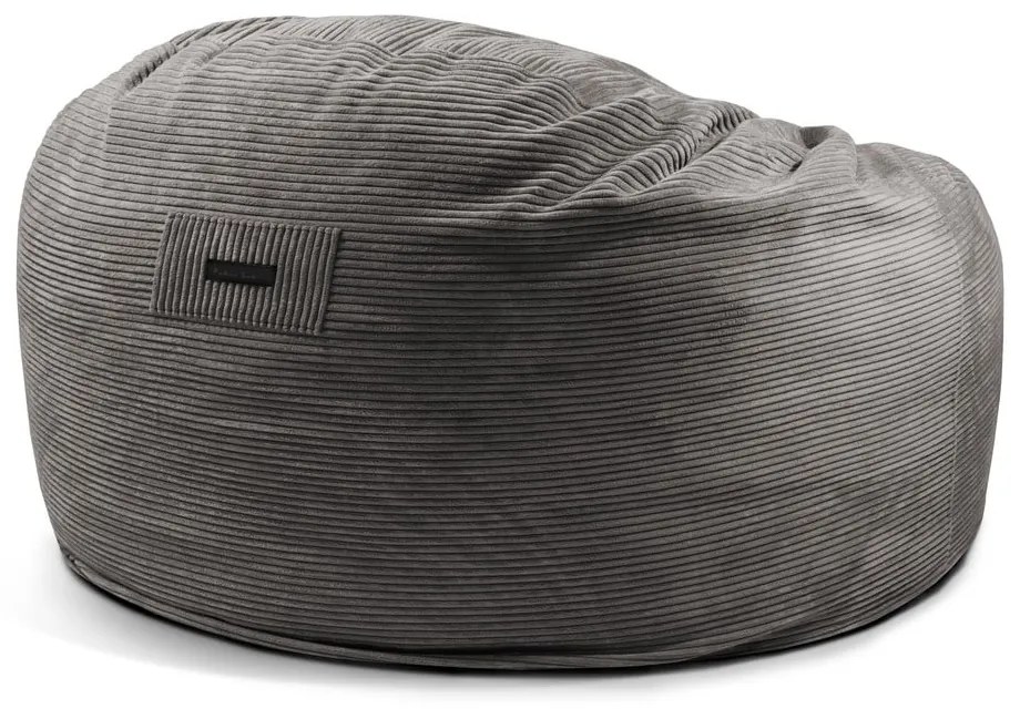 Кремав пуф от рипсено кадифе Om 135 – SLOWDOWN