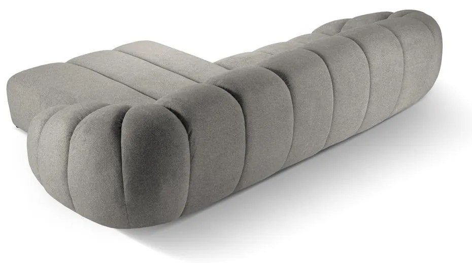 Светлосив ъглов диван (десен ъгъл) Diana – Micadoni