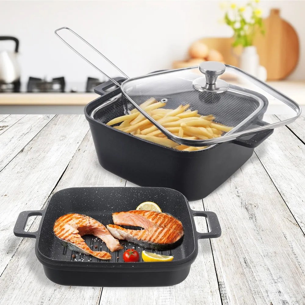 Алуминиеви съдове за печене 2 бр. 24,5x32,5 cm GRANDE – Orion