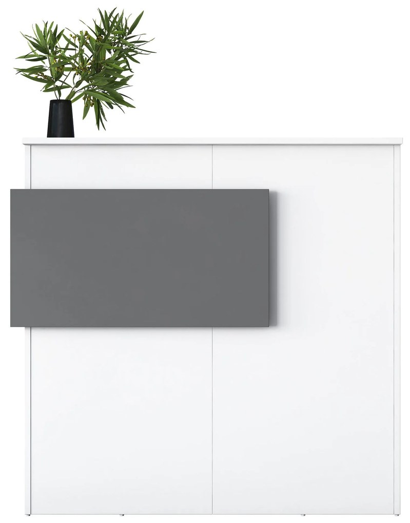 Рецепционна маса MA102, цвят Бял Антрацит