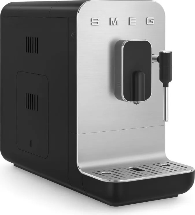 Еспресо машина SMEG Collezione BCC12BLMEU, 1350 W, 19 bar, 1.4 л, 8 функции, Вградена мелачка, Дюза за пара, Черен