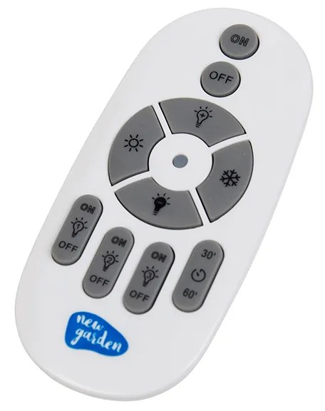 Подова лампа от ратан с димиране IP65 с дистанционно управление - Saona