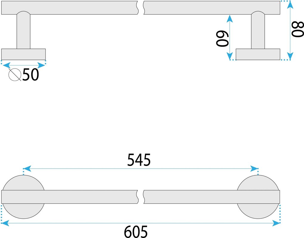 Закачалка за баня 6603 Modern Copper