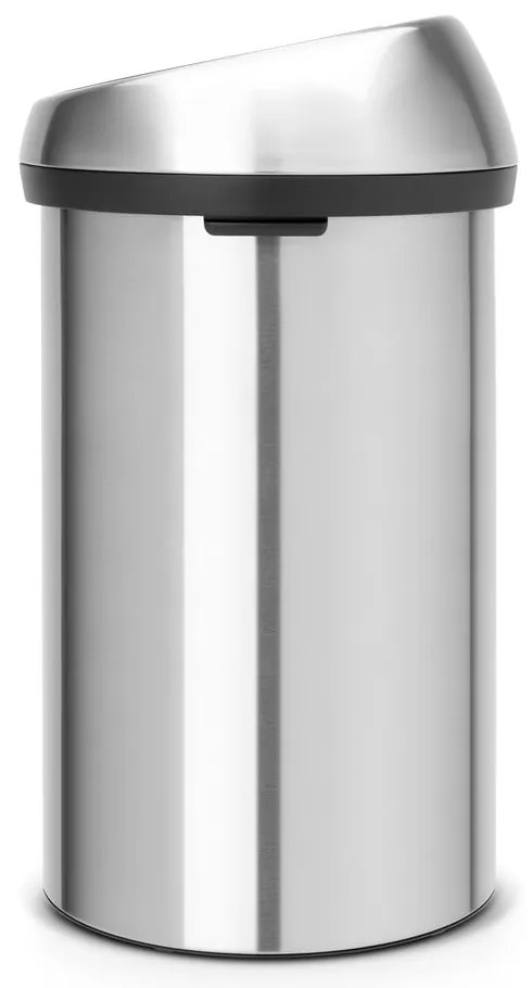 Матово-сребристо стоманено кошче за боклук, отваряне с докосване 60 l Touch Bin – Brabantia