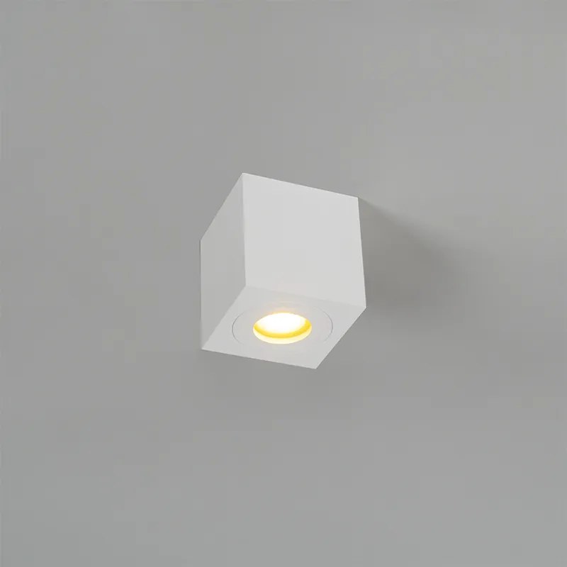 Модерен квадратен прожектор за баня бял - Capa