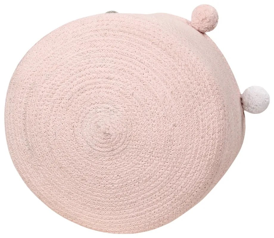 Светлорозова текстилна детска кошница за играчки ø 30x30 cm Bubbly – Lorena Canals
