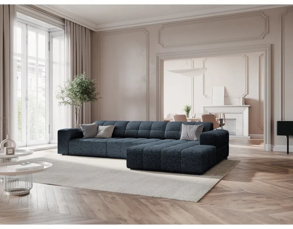 Син ъглов диван (десен ъгъл) Chicago - Cosmopolitan Design