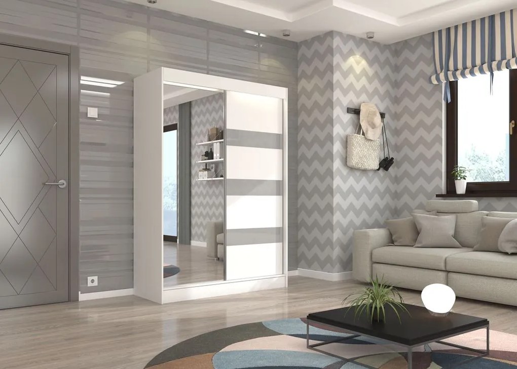 Гардероб Bissom 150 плъзгащ се-Leuko-Gkri