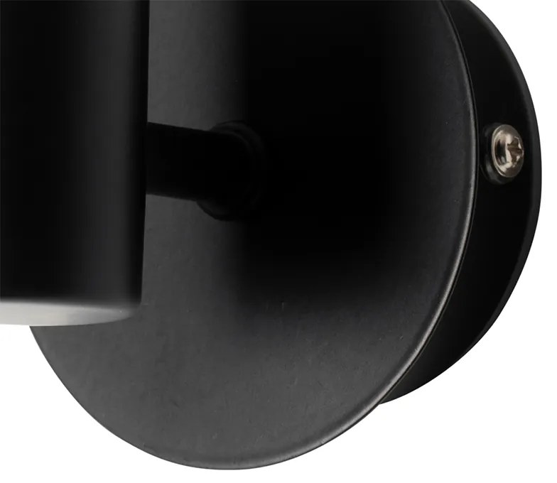 Модерна стенна лампа черна IP44 - Cederic Up