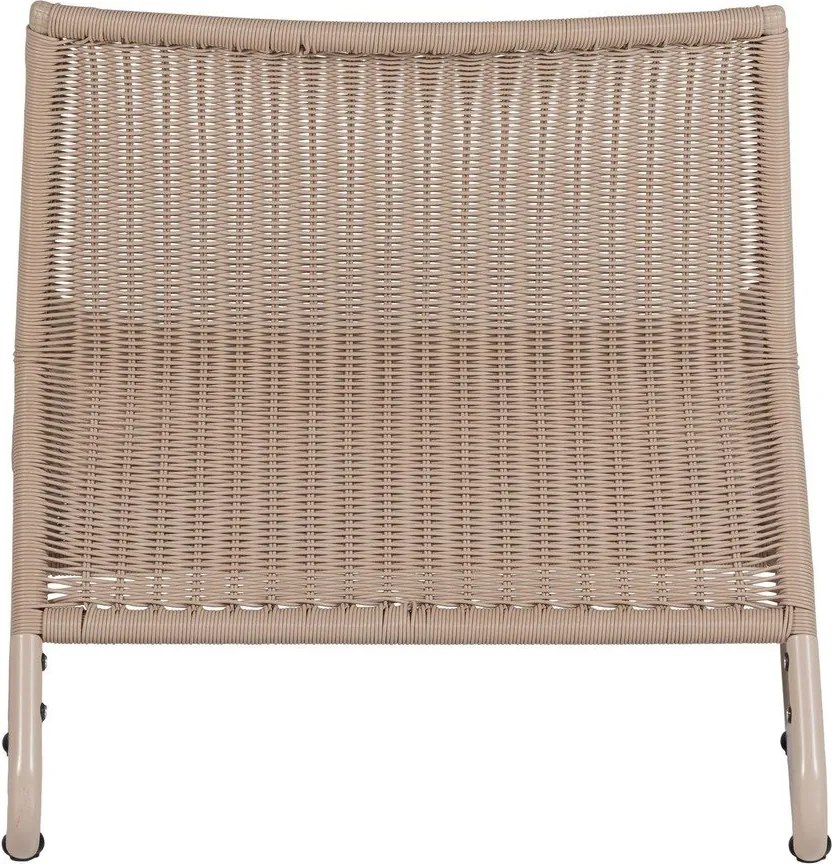 Бежов градински стол от изкуствен ратан West – WOOOD