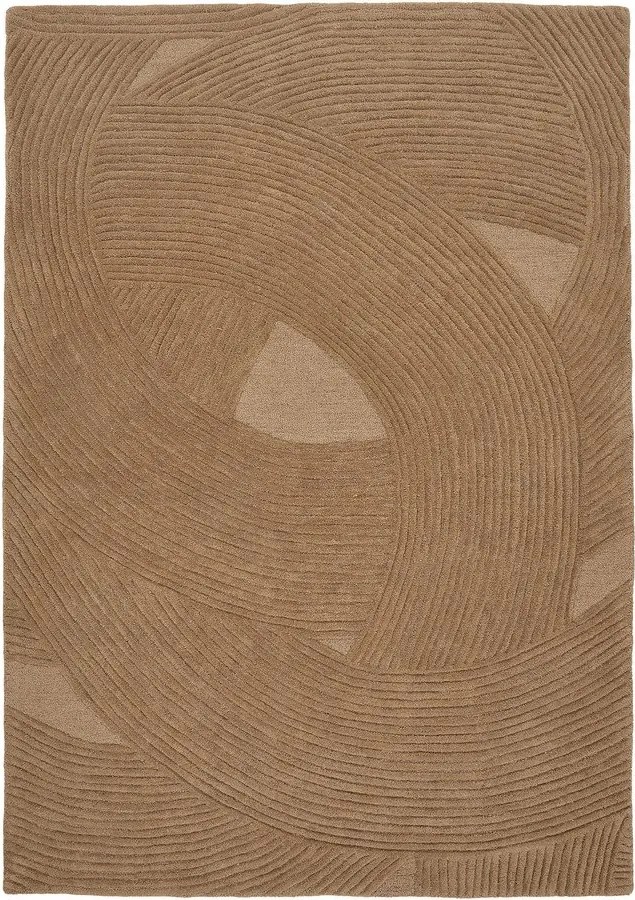 Ръчно изработен вълнен килим в тъмно естествен цвят 200x300 cm Pune – House Nordic