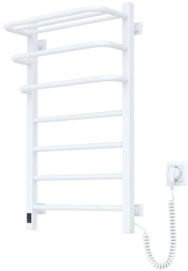 Електрически радиатор за баня с термостат FORTIS 350W/230V 80,6 cm IP44 бял, десен