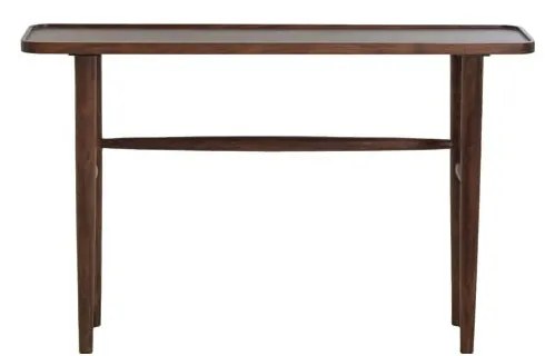 Кафява конзолна маса от масивна акация 30x120 cm Qiano – Light & Living