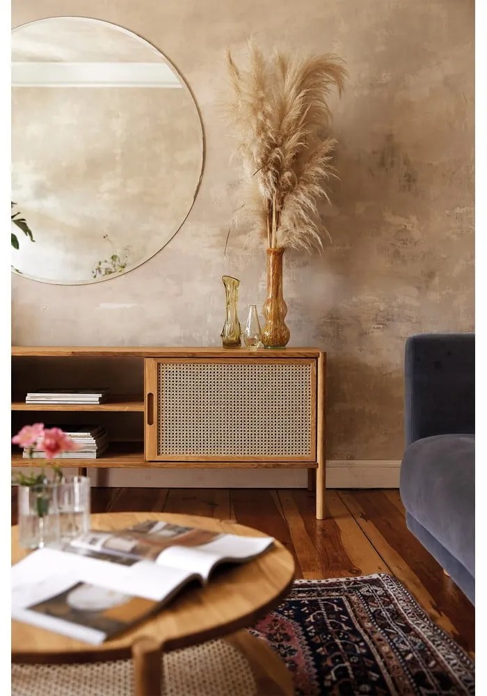 Масичка за телевизор от дъб 204x64 cm Pola - The Beds