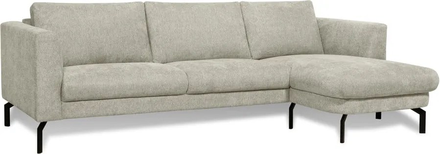 Светлосив ъглов диван (десен ъгъл) Gomero – Scandic